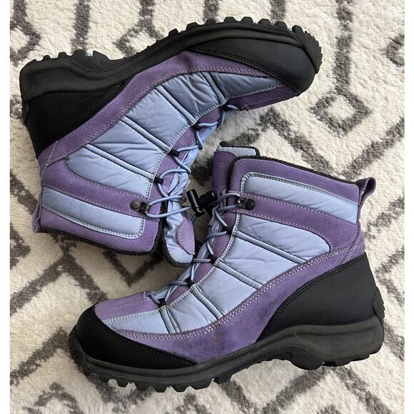 LANDS END Extreme Squall Fleece Lined Winter Hiking Snow Boots - Picture 6 of 8